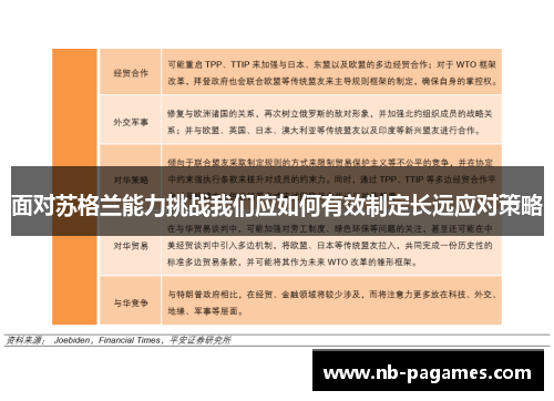 面对苏格兰能力挑战我们应如何有效制定长远应对策略